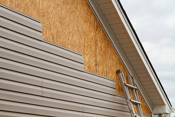 Professional Storm Damage Siding Repair technician working in Cedar, MN